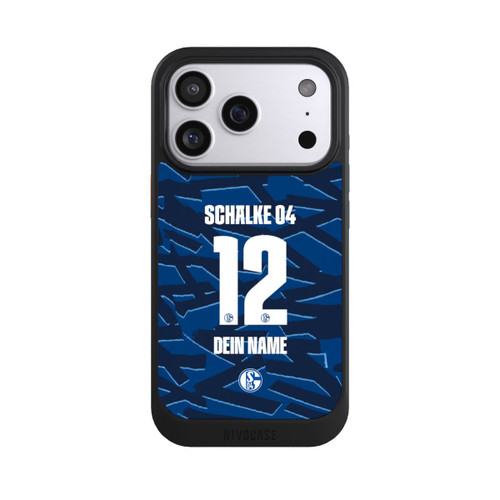 Apple iPhone 17 Pro NIVOcore Schalke 04 Trikot Personalisierbar 25-26
