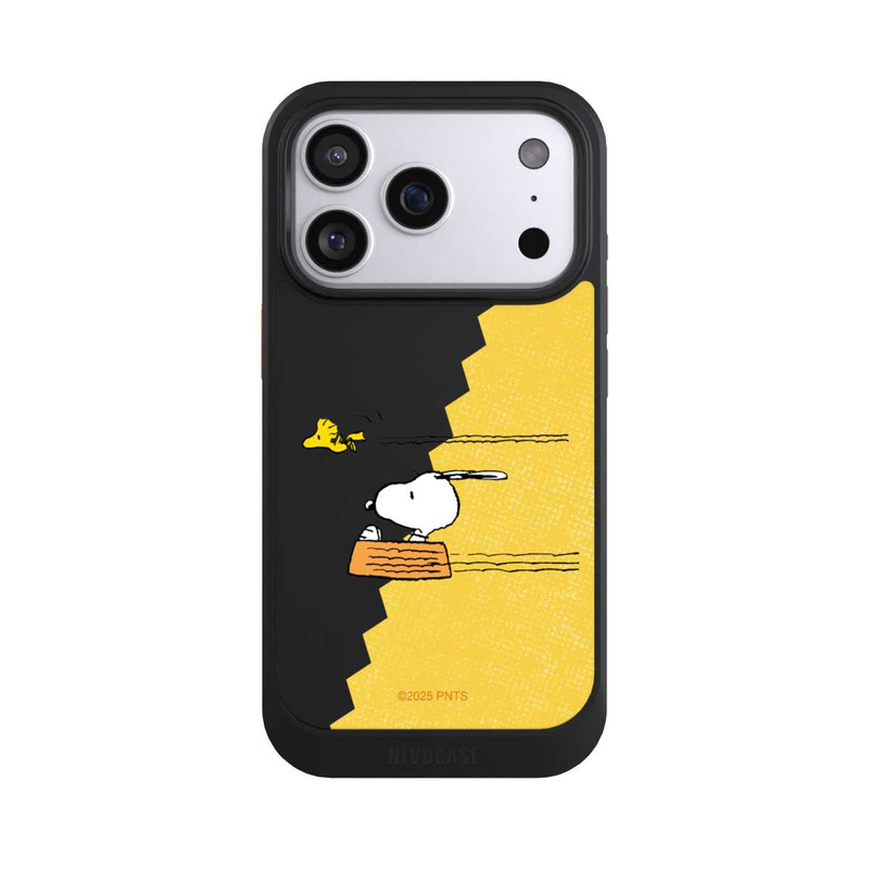 iPhone 17 Pro NIVOcore Peanuts-Snoopy und Woodstock Transparent