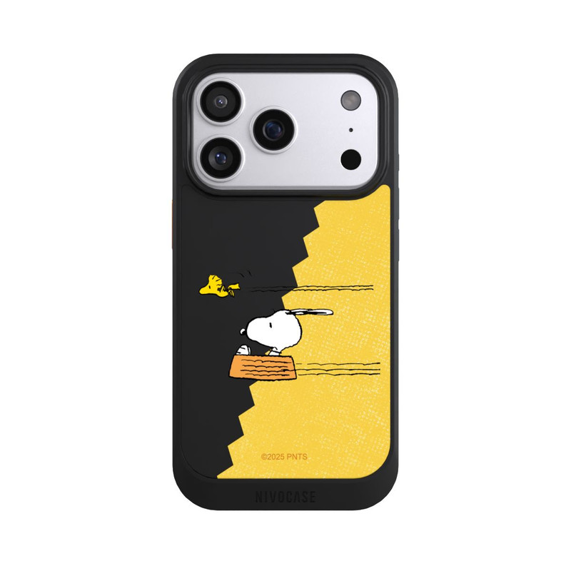 iPhone 17 Pro NIVOcore Peanuts-Snoopy und Woodstock Transparent