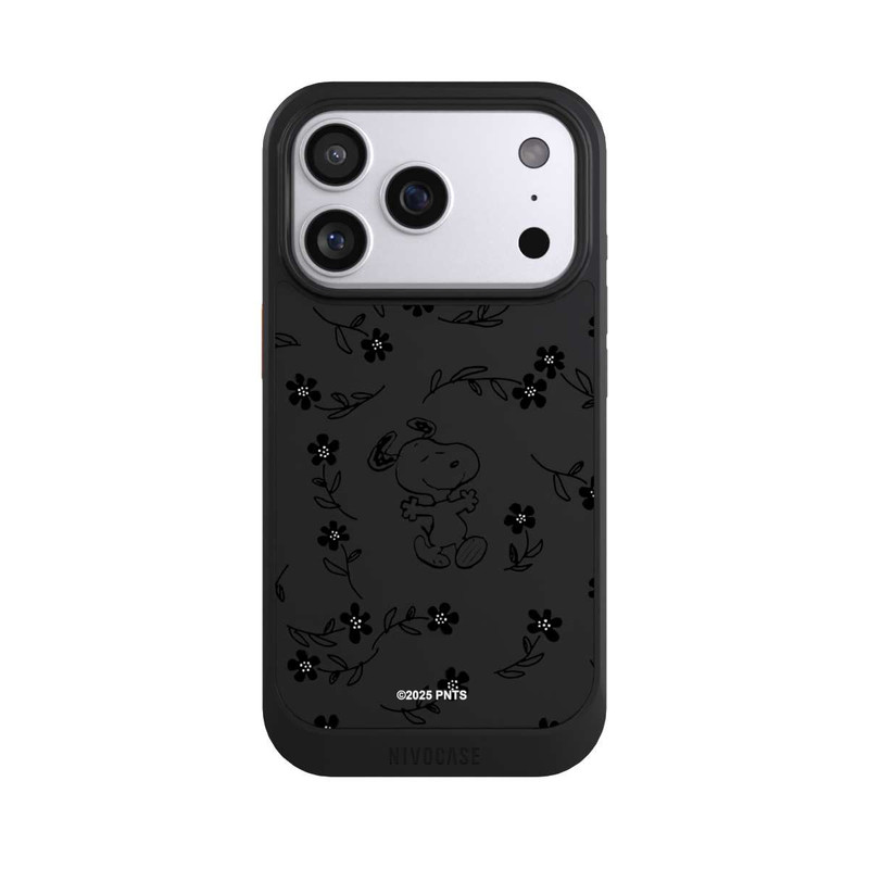 iPhone 17 Pro NIVOcore Snoopy und Flowers Transparent