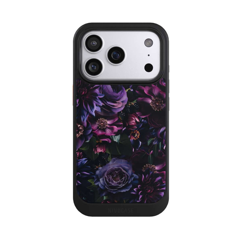 iPhone 17 Pro NIVOcore Dark Purple Flowers