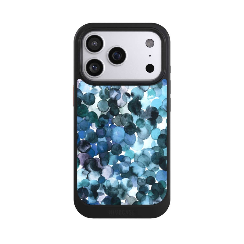 iPhone 17 Pro NIVOcore Blätterzauber Blau