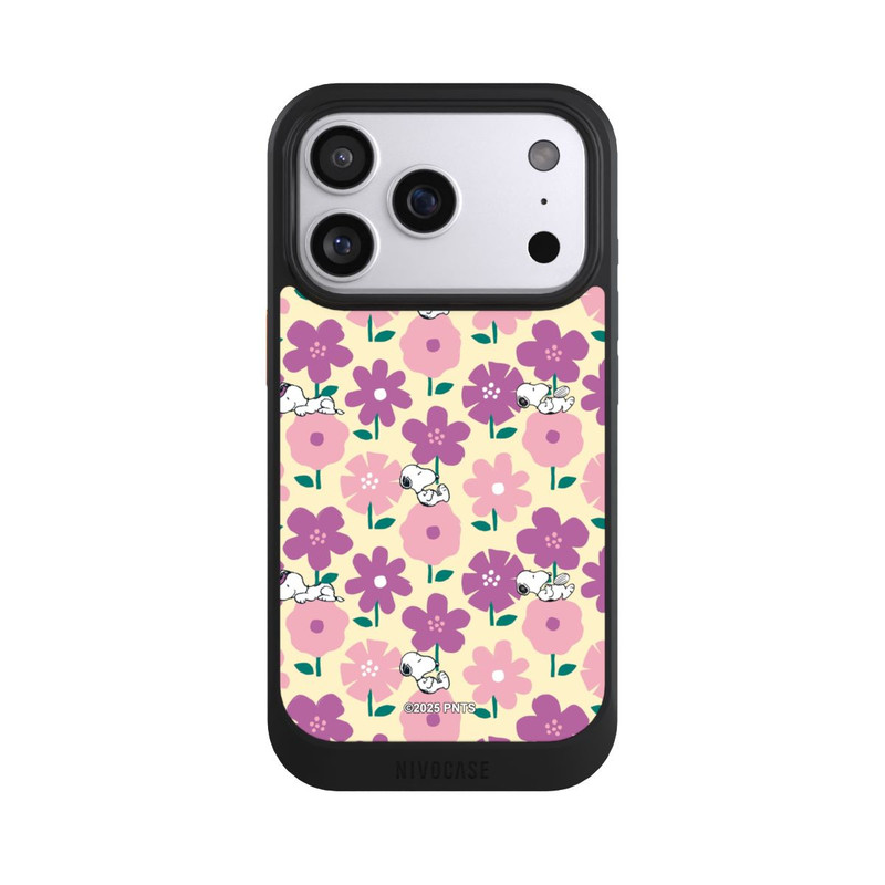 iPhone 17 Pro NIVOcore Peanuts Flower Pattern Yellow