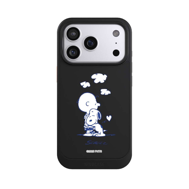 iPhone 17 Pro NIVOcore Peanuts Charlie Brown Snoopy Hug Transparent