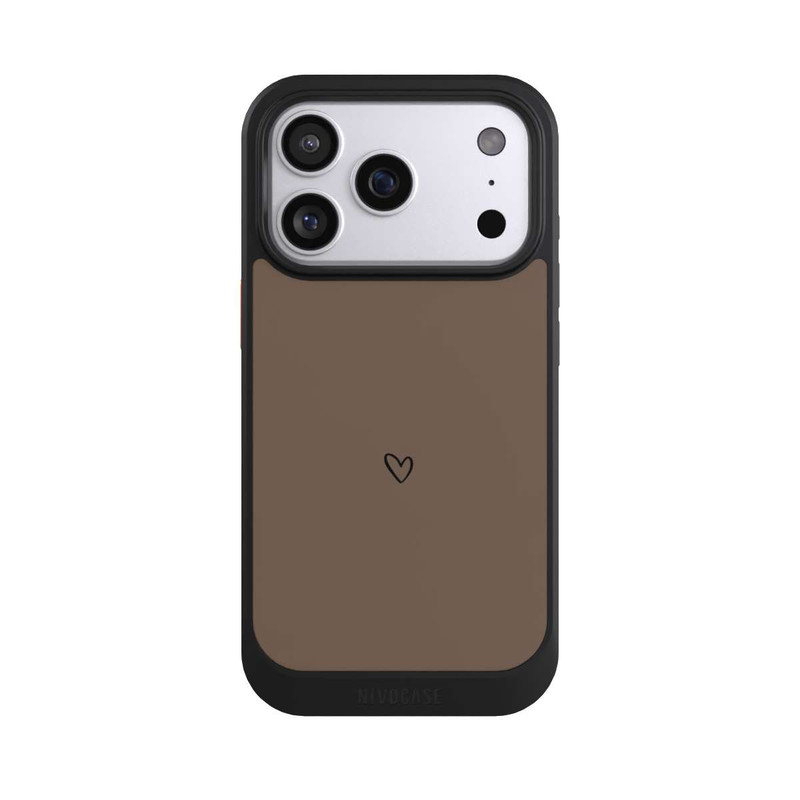 iPhone 17 Pro NIVOcore Herz Minimalistisch Braun
