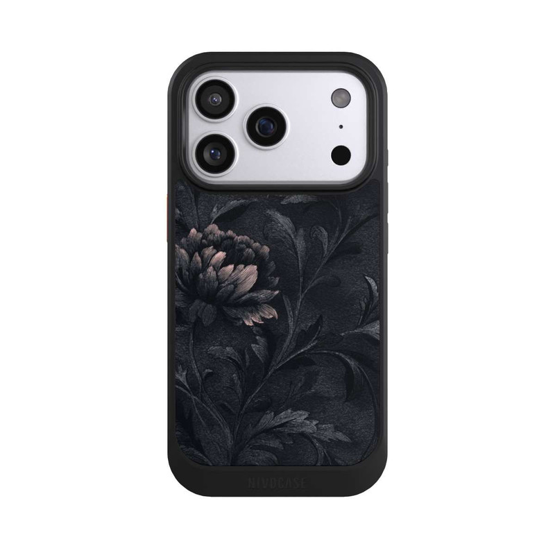 iPhone 17 Pro NIVOcore Flower Pattern Dark Vintage