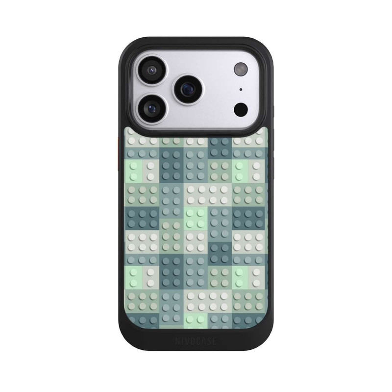 iPhone 17 Pro NIVOcore Green Blocks Pattern