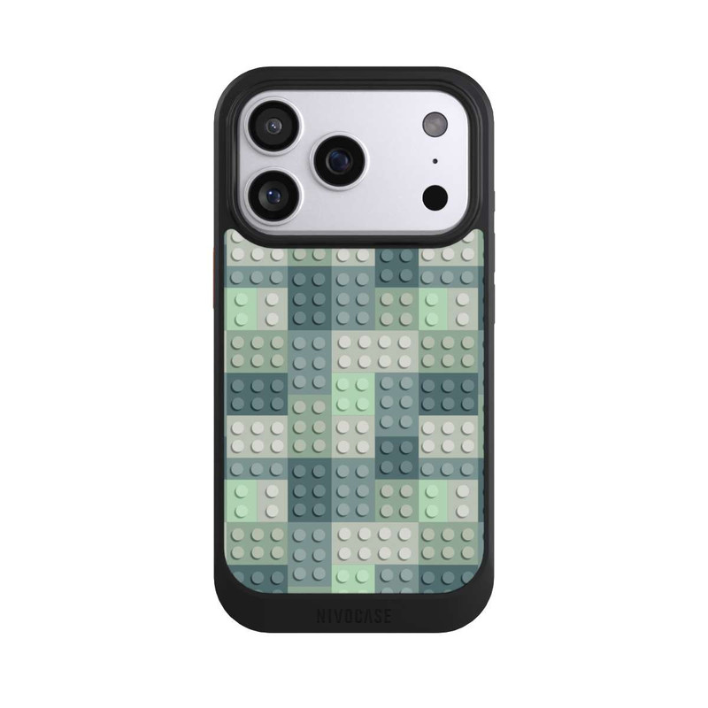iPhone 17 Pro NIVOcore Modèle de blocs verts