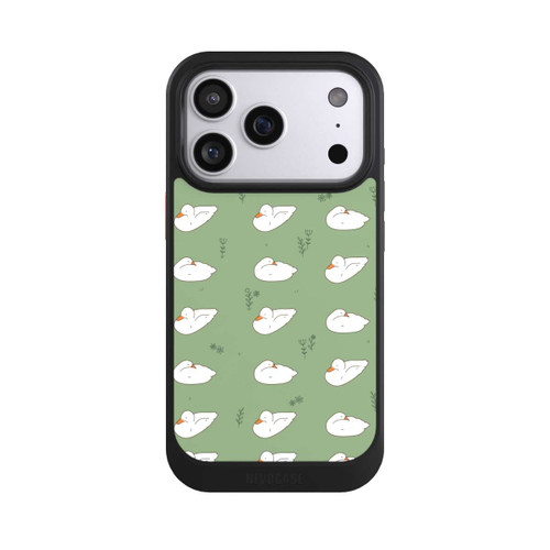 Apple iPhone 17 Pro NIVOcore Cartoon Duck Pattern Green