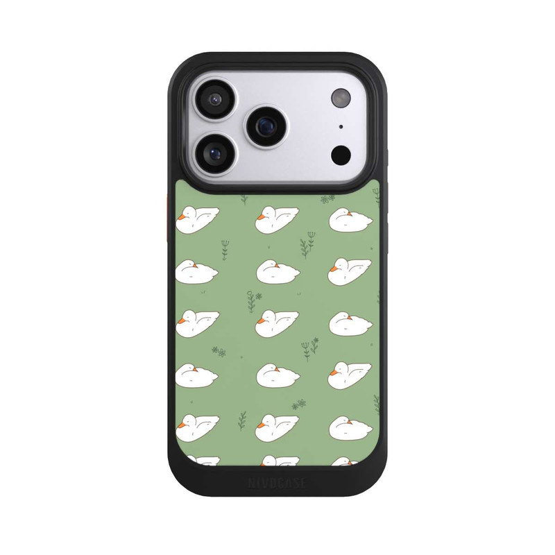 iPhone 17 Pro NIVOcore Canard Dessin Animé Vert