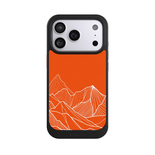 Apple iPhone 17 Pro NIVOcore Montain Contour Line Art Orange