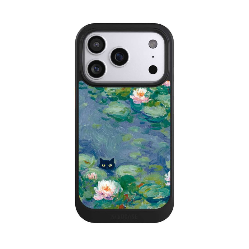 iPhone 17 Pro NIVOcore Chat dans l'Étang Monet Peinture