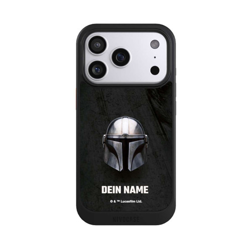 Apple iPhone 17 Pro NIVOcore Star Wars Mandalorian Black Helmet personnalisable