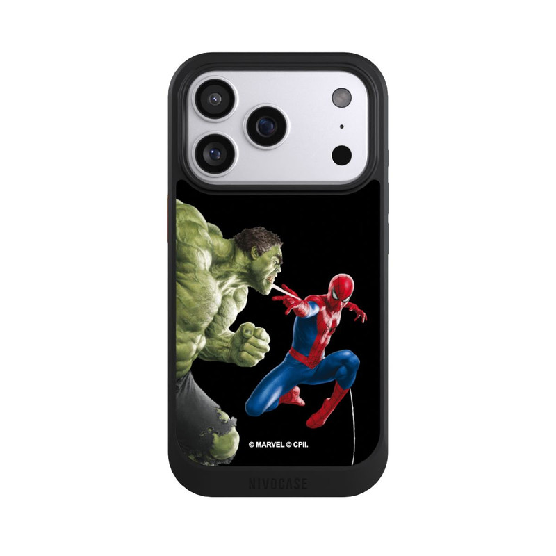 iPhone 17 Pro NIVOcore Spider-Man und Hulk