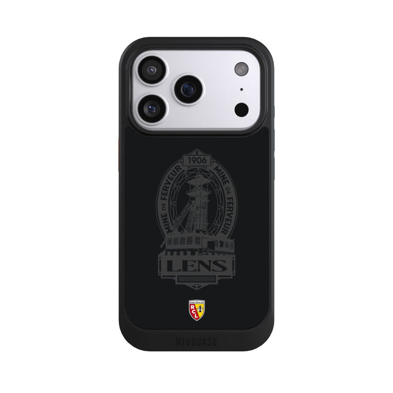 iPhone 17 Pro NIVOcore RC Lens Mine de Ferveur Emblem black