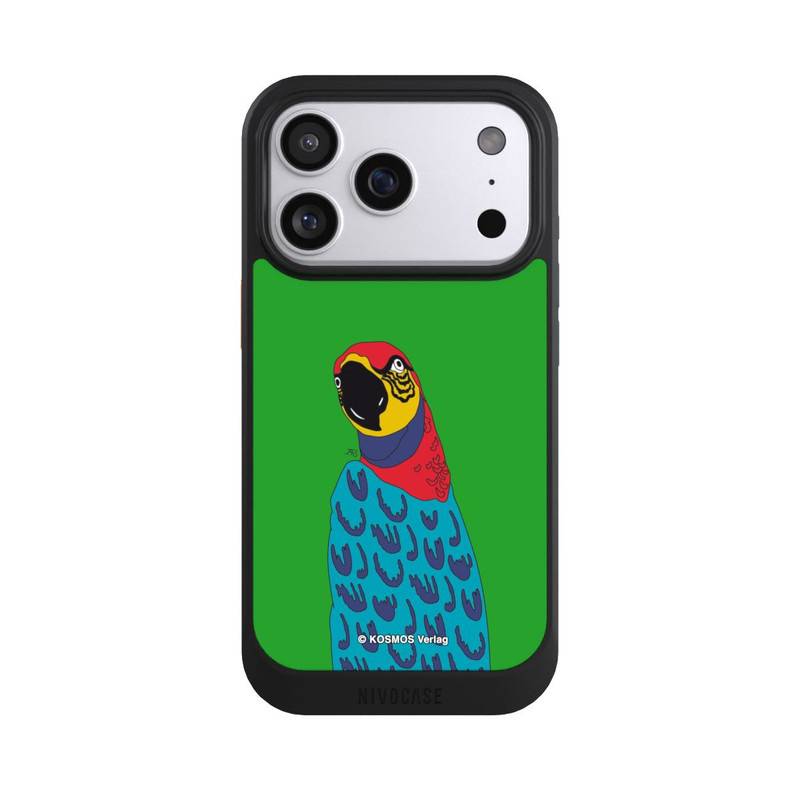 iPhone 17 Pro NIVOcore Drei Fragezeichen und der Super-Papagei