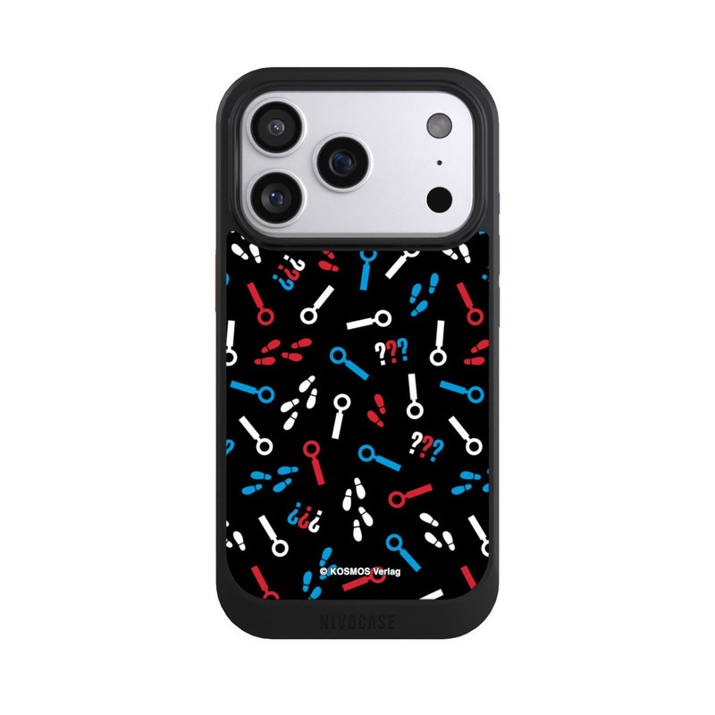 iPhone 17 Pro NIVOcore Drei Fragezeichen Detektiv Muster