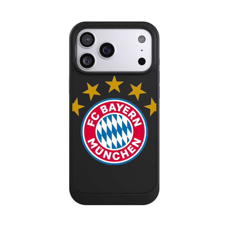 iPhone 17 Pro Max NIVOcore FCB Logo mit Sterne - ohne Hintergrund