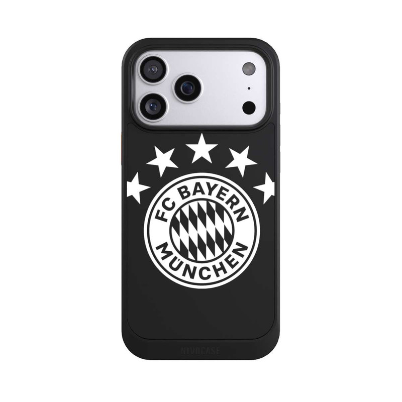 iPhone 17 Pro Max NIVOcore FCB Logo einfarbig mit Sternen - ohne Hintergrund