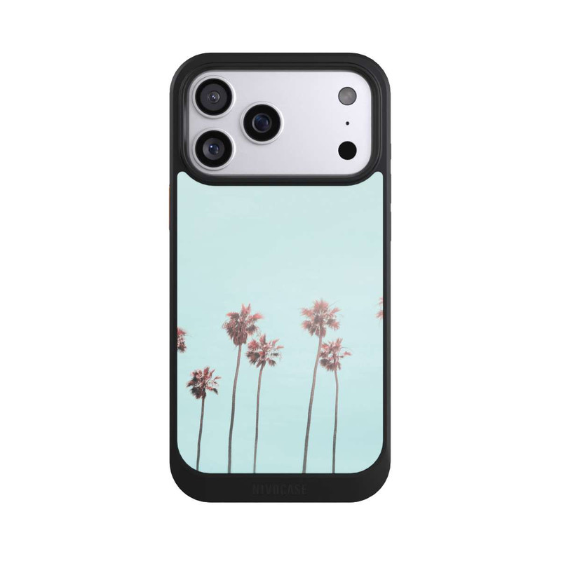 iPhone 17 Pro Max NIVOcore Hellrosa Strandpalme Paradies
