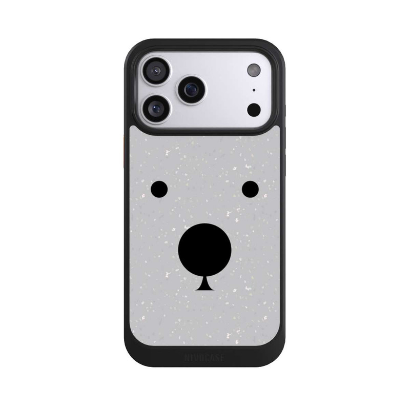 iPhone 17 Pro Max NIVOcore Bär Nahaufnahme