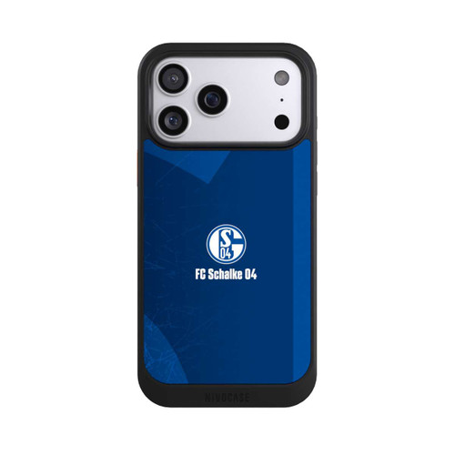 Apple iPhone 17 Pro Max NIVOcore Schalke 04 Blauer Hintergrund Mit Logo