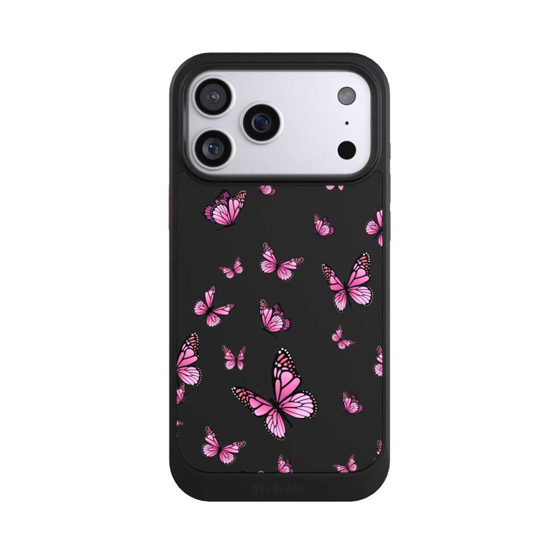 iPhone 17 Pro Max NIVOcore Butterflies pink