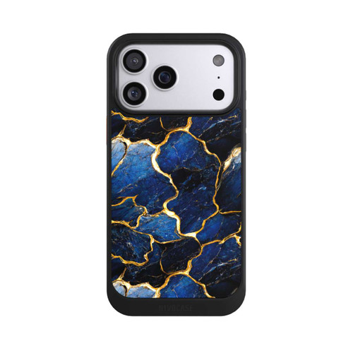 Apple iPhone 17 Pro Max NIVOcore Blaue Marmor Gold Druck