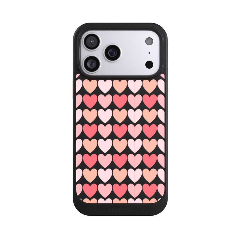 iPhone 17 Pro Max NIVOcore Pink Shadow Hearts