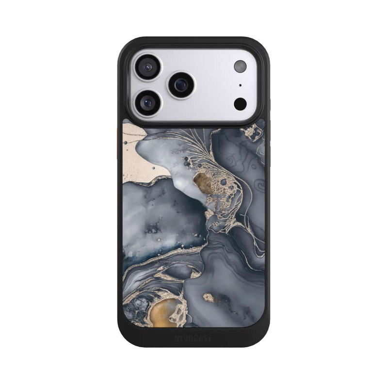 iPhone 17 Pro Max NIVOcore Alcohol Ink Gold Grey