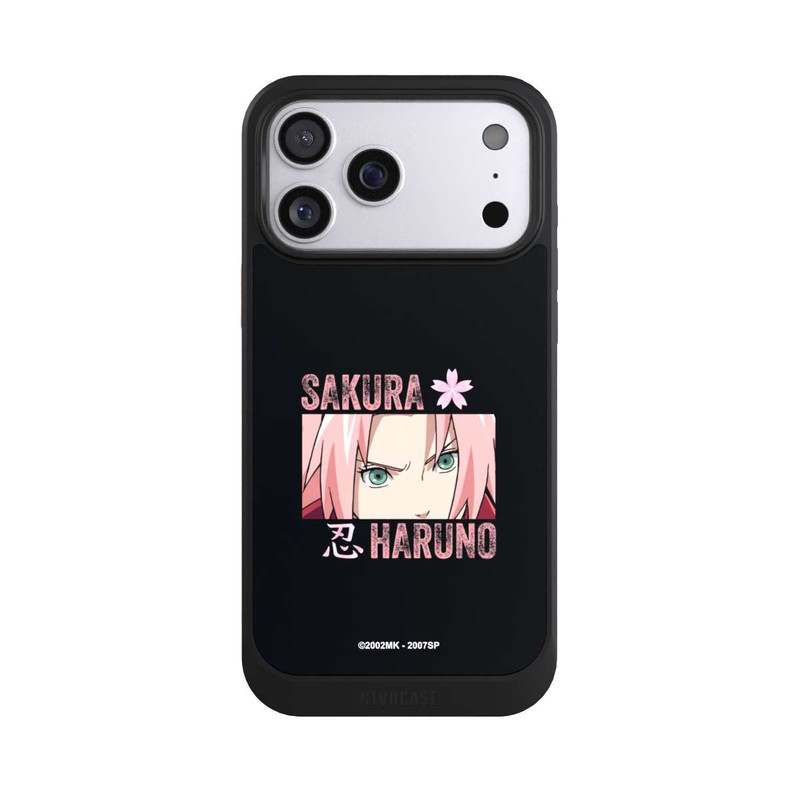 iPhone 17 Pro Max NIVOcore Sakura Haruno Gros plan