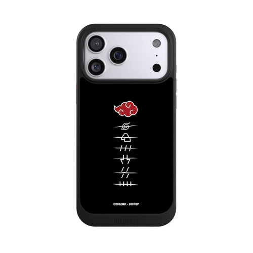 Apple iPhone 17 Pro Max NIVOcore Symboles des membres de l'Akatsuki noirs