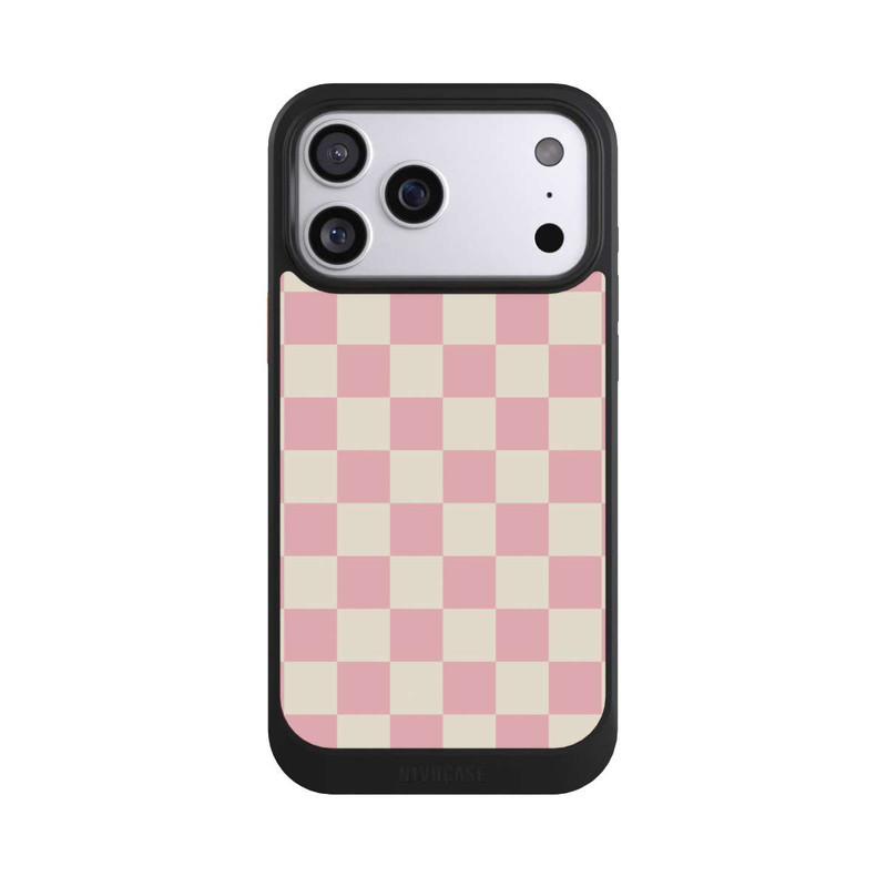 iPhone 17 Pro Max NIVOcore Schachbrett Rosa