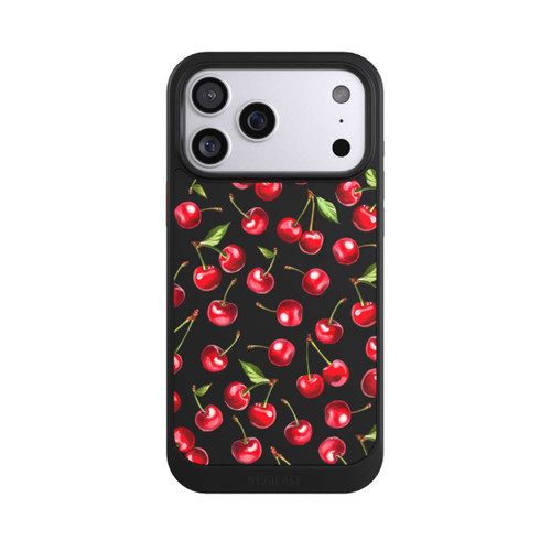 Apple iPhone 17 Pro Max NIVOcore Kirschen Muster Transparent mit KI