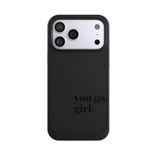 Apple iPhone 17 Pro Max NIVOcore You Go Girl Schwarz Transparent