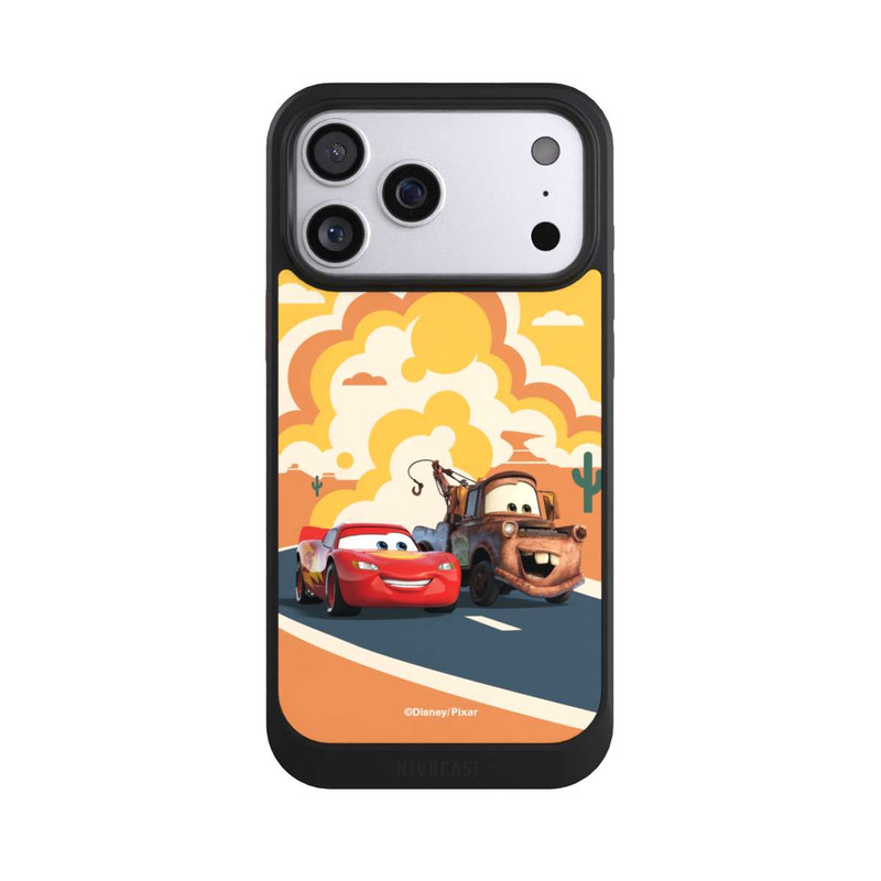 iPhone 17 Pro Max NIVOcore Disney Cars Lightning McQueen Und Hook on the Road