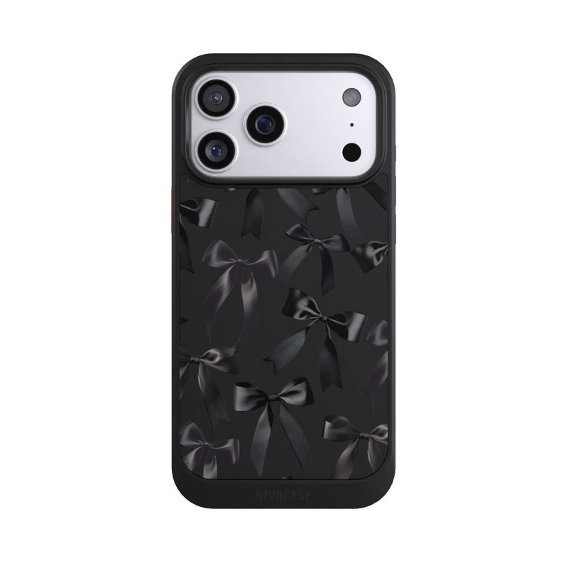 iPhone 17 Pro Max NIVOcore Schwarze Satinschleifen
