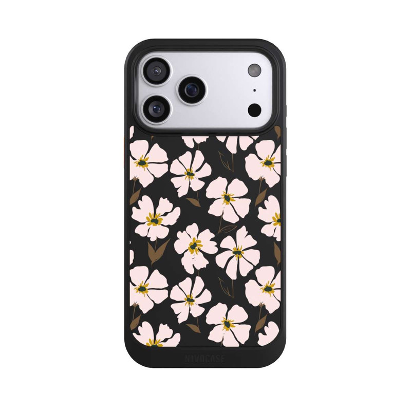 iPhone 17 Pro Max NIVOcore Simple Pastell Flowers Rose Transparent