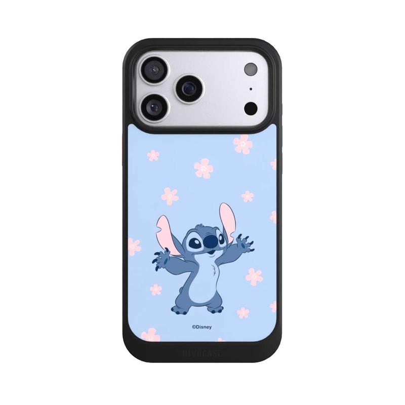 iPhone 17 Pro Max NIVOcore Stitch Pastel Flowers Blue