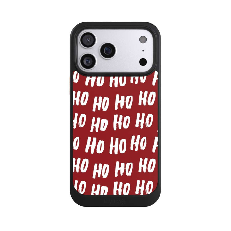 iPhone 17 Pro Max NIVOcore Ho Ho Ho Weihnachten Rotes Muster
