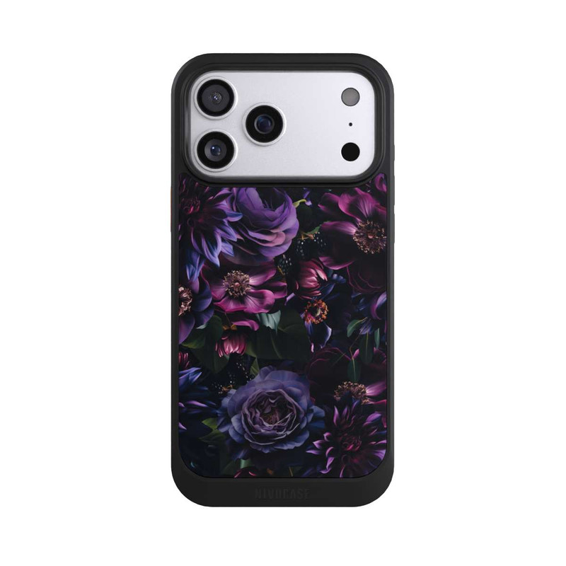 iPhone 17 Pro Max NIVOcore Dark Purple Flowers