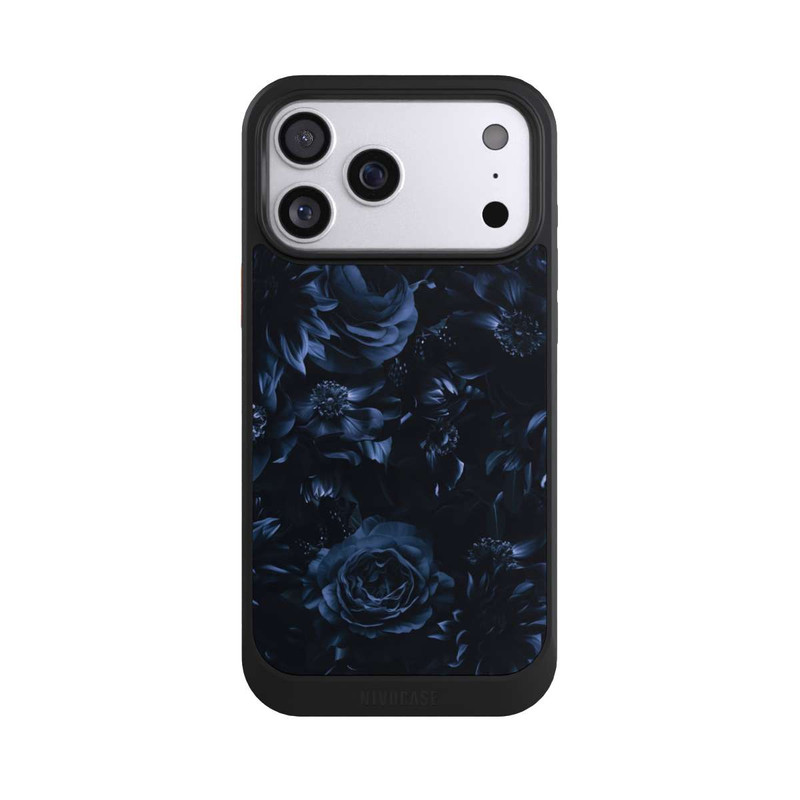 iPhone 17 Pro Max NIVOcore Shadow Flowers Blue