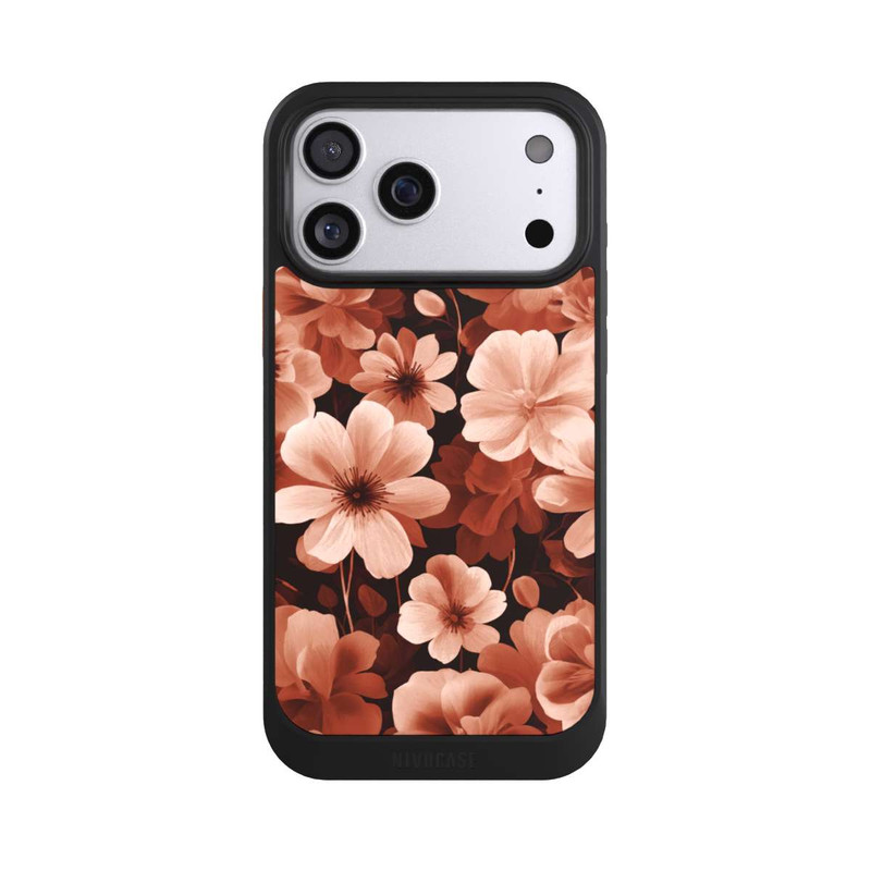 iPhone 17 Pro Max NIVOcore Red Negative Flowers with AI