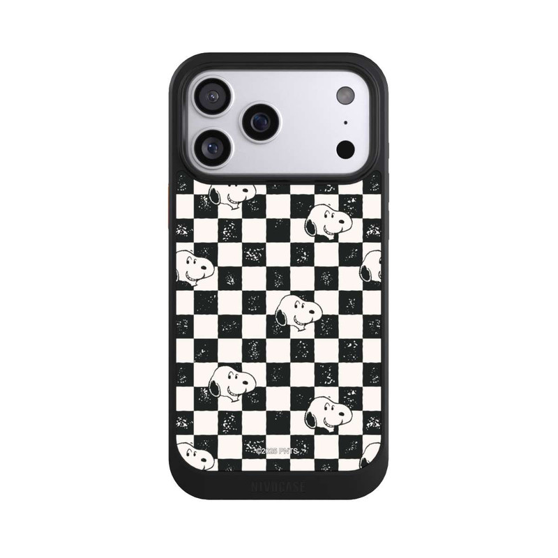 iPhone 17 Pro Max NIVOcore Snoopy Heads Checked Pattern