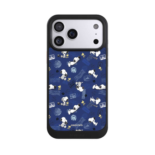 Apple iPhone 17 Pro Max NIVOcore Peanuts Travel Stamps Pattern Blue