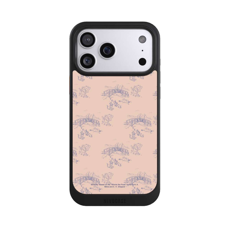 iPhone 17 Pro Max NIVOcore Winnie the Pooh Retro Pattern Bridges Pink
