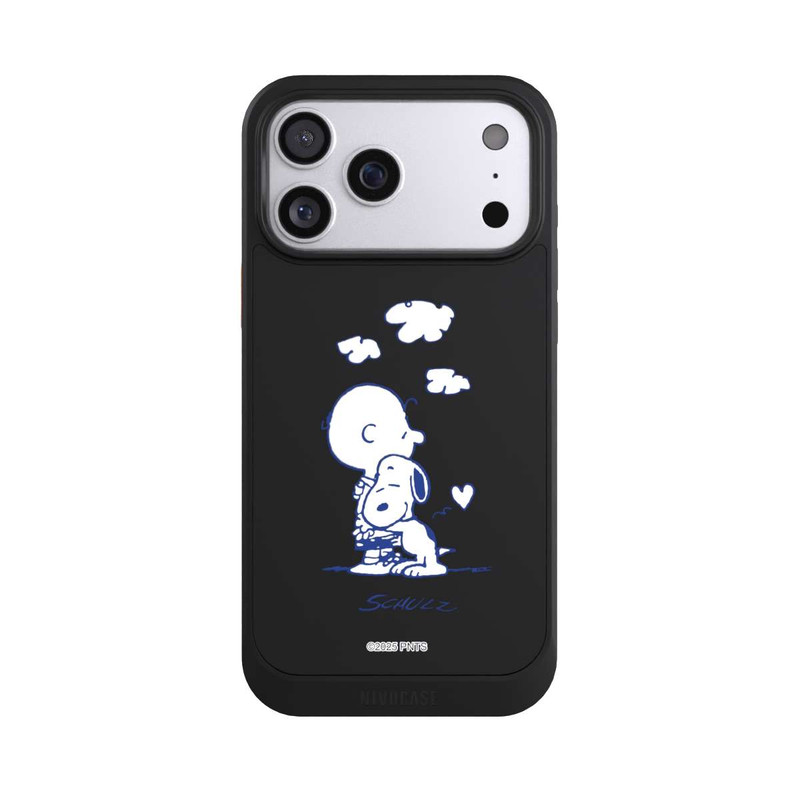 iPhone 17 Pro Max NIVOcore Peanuts Charlie Brown Snoopy Hug Transparent