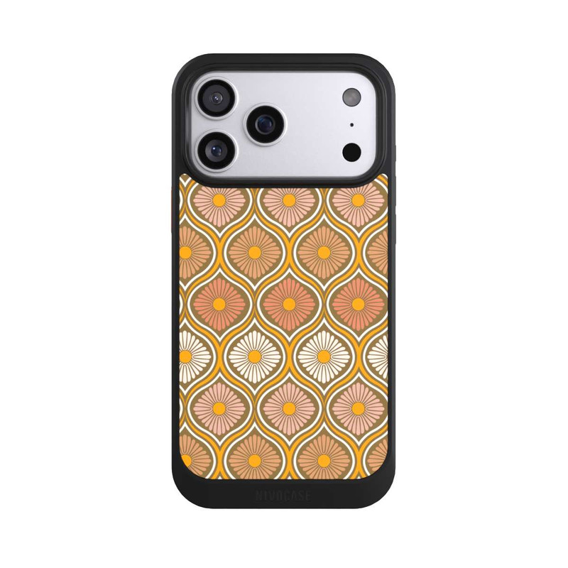 iPhone 17 Pro Max NIVOcore Groovy 70s Retro Mid-Century Daisy Flowers