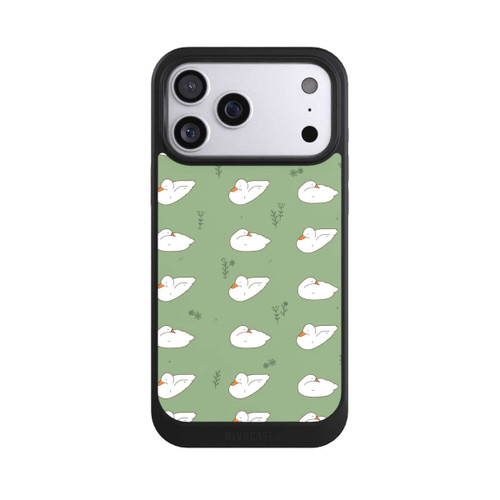 Apple iPhone 17 Pro Max NIVOcore Cartoon Duck Pattern Green