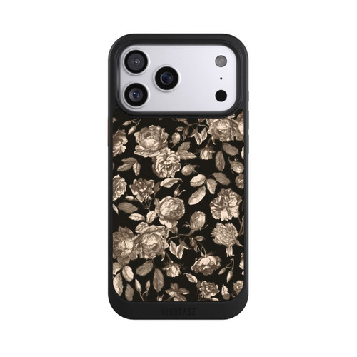 Apple iPhone 17 Pro Max NIVOcore Leinwand dunkle Blumen